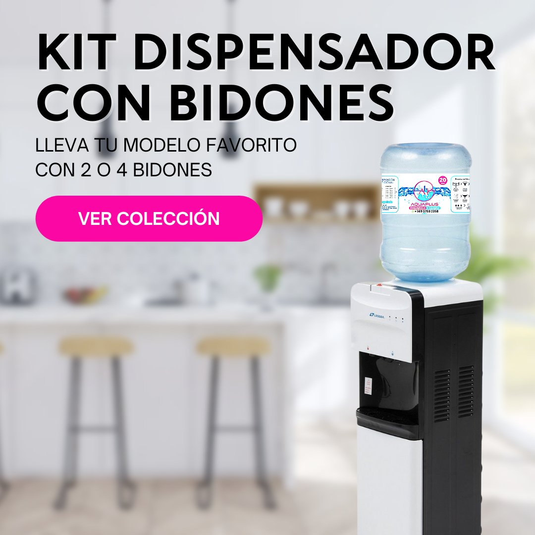 Dispensador con bidones