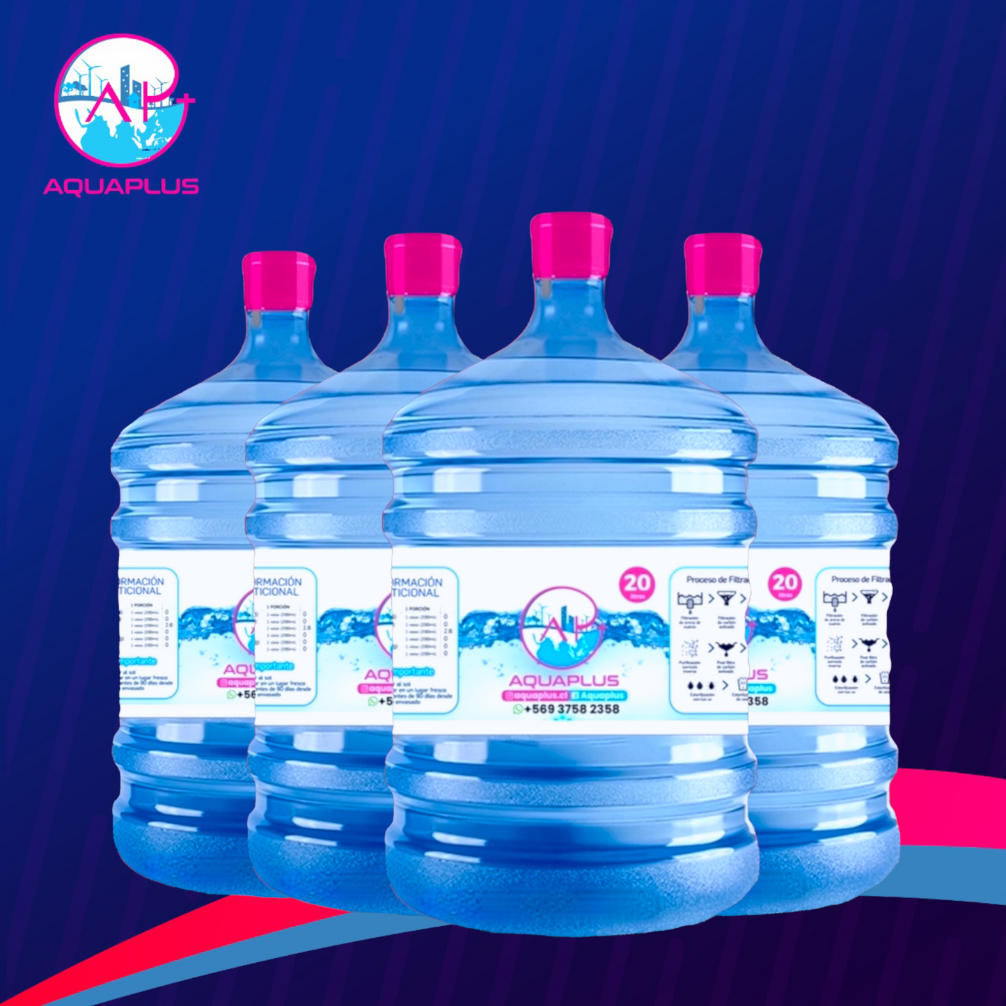 PACK 4 RECARGAS DE 20 LITROS